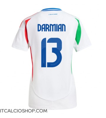 Italia Matteo Darmian #13 Seconda Maglia Femmina Europei 2024 Manica Corta